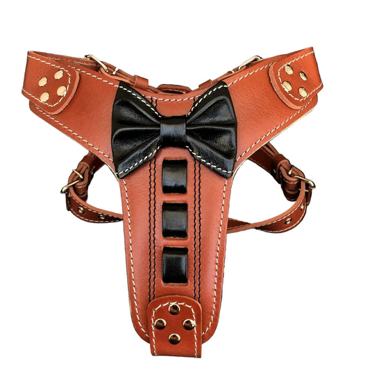 Bestia ''Bowtie'' rankų darbo odinės petnešos-0