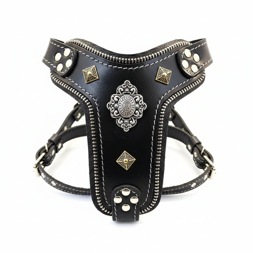 The ''Aztec'' harness Black Small to Medium Size-0